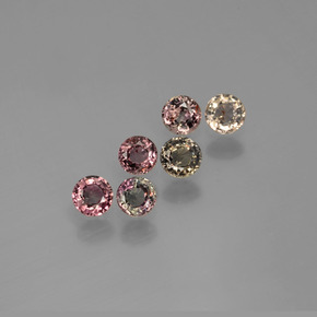 Saphir couleur-Changeant Multicolore naturelle Coupe roude, 1.67 ct, VS