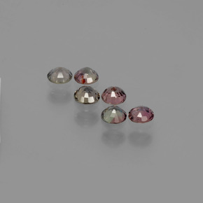 Saphir couleur-Changeant Multicolore naturelle Coupe roude, 1.67 ct, VS