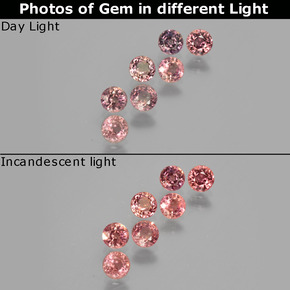Achetez naturel 2,46ct multicolore saphir à changement de couleur gems, coupe roude, en provenance tanzanie chez gemselect. en stock, livraison internationale!