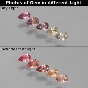 Achetez naturel ct Multicolore Saphir couleur-Changeant gems, En forme de poire, En provenance Tanzanie chez GemSelect. En stock, livraison internationale!