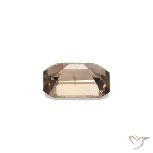 Saphir couleur-Changeant Brun léger moyen naturelle Octogone / coupe Émeraude, 0.19 ct, VS