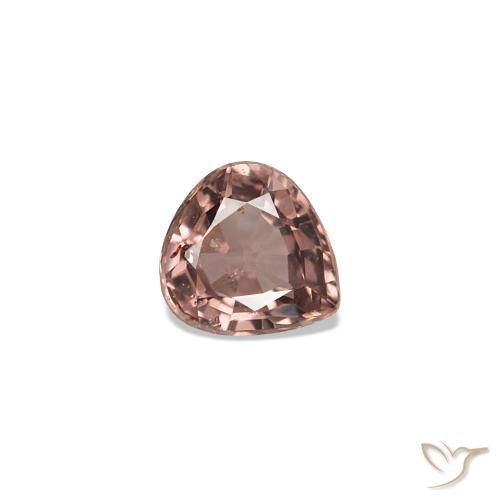 Saphir couleur-Changeant Brun léger moyen naturelle En forme de poire, 0.18 ct, VS