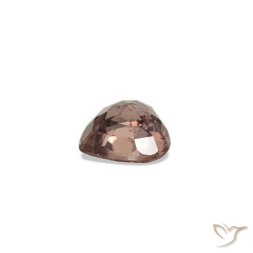 Saphir couleur-Changeant Brun léger moyen naturelle En forme de poire, 0.18 ct, VS