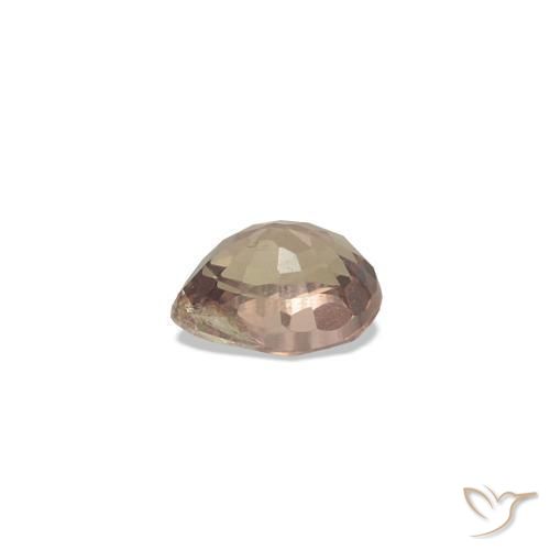 Saphir couleur-Changeant Brun léger moyen naturelle En forme de poire, 0.14 ct, VS-SI