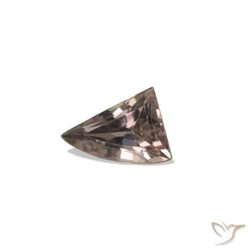Saphir couleur-Changeant Brun léger moyen naturelle Forme fantaisie, 0.19 ct, VVS