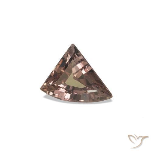 Saphir couleur-Changeant Brun léger moyen naturelle Forme fantaisie, 0.26 ct, VVS