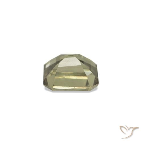Saphir couleur-Changeant Jaune clair naturelle Taille émeraude, 0.33 ct, VVS