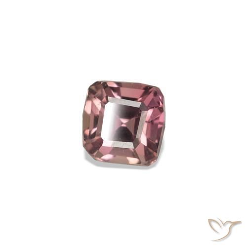 Saphir couleur-Changeant Brun léger moyen naturelle Taille émeraude, 0.12 ct, VVS
