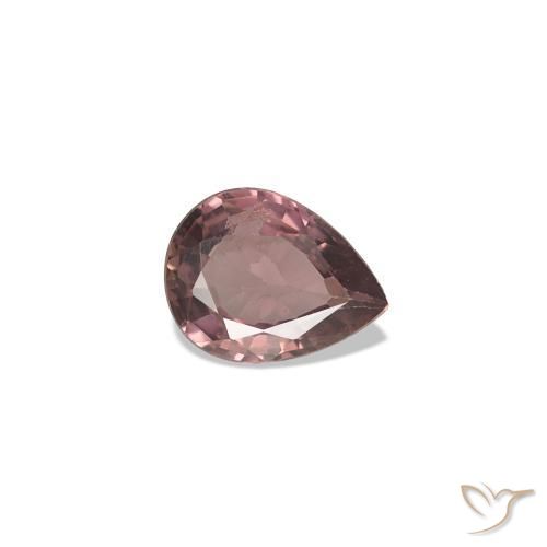 Saphir couleur-Changeant Rose rose profond naturelle En forme de poire, 0.28 ct, VVS