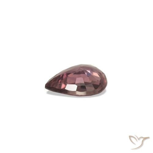 Saphir couleur-Changeant Rose rose profond naturelle En forme de poire, 0.28 ct, VVS