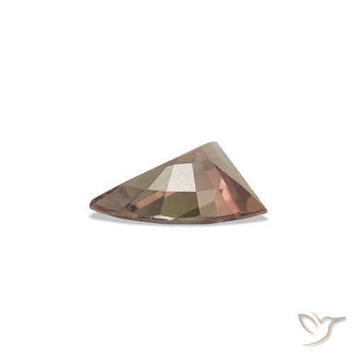 Saphir couleur-Changeant Marron foncé naturelle Forme fantaisie, 0.30 ct, VVS-VS