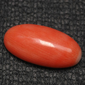Corail Saumon naturelle Coupe ovale, 2.83 ct, Opaque