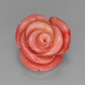 Corail rose naturelle forme fantaisie, 13,65 ct, opaque