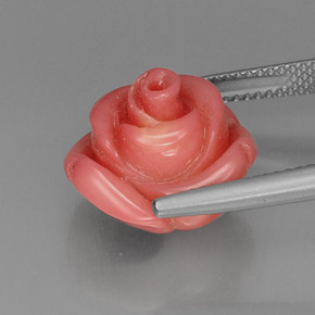 Corail rose naturelle forme fantaisie, 10,17 ct, opaque