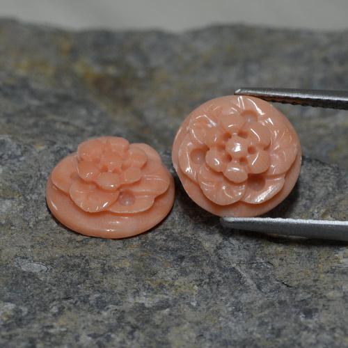 Achetez naturel 4,93ct rose corail gems, taille fleur, en provenance australie chez gemselect. en stock, livraison internationale!