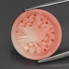 Corail rose naturelle forme fantaisie, 13,47 ct, opaque