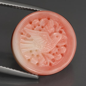 Corail rose naturelle forme fantaisie, 13,47 ct, opaque