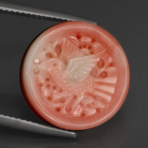 Corail rose naturelle forme fantaisie, 13,09 ct, opaque