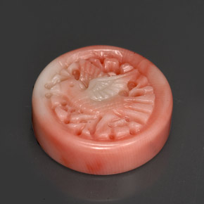 Corail rose naturelle forme fantaisie, 13,09 ct, opaque