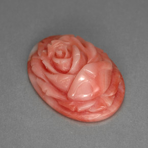 Corail rose naturelle forme fantaisie, 7,89 ct, opaque
