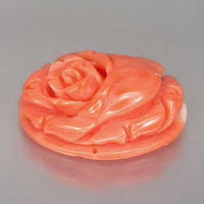 Corail rose naturelle forme fantaisie, 5,90 ct, opaque