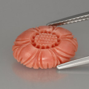 Corail rose naturelle forme fantaisie, 3,24 ct, opaque