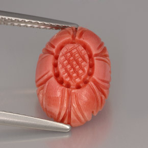 Corail rose naturelle forme fantaisie, 3,97 ct, opaque