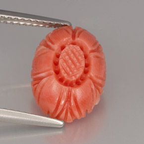 Corail rose naturelle forme fantaisie, 3,32 ct, opaque