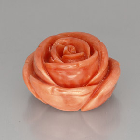 Corail rose naturelle forme fantaisie, 40,94 ct, opaque
