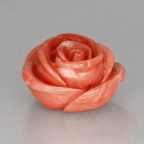 Corail Saumon naturelle Forme fantaisie, 21.52 ct, Opaque