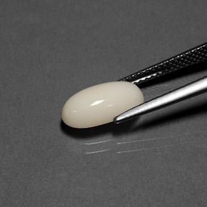 Corail Blanc naturelle Coupe ovale, 2.23 ct, Opaque