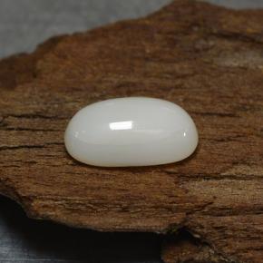Corail Blanc grisâtre léger naturelle Coupe ovale, 2.27 ct, Opaque