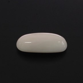 Corail blanc naturelle coupe ovale, 2,28 ct, opaque