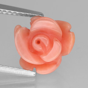 Corail rose naturelle forme fantaisie, 2,94 ct, opaque