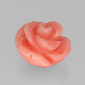 Corail rose naturelle forme fantaisie, 2,84 ct, opaque