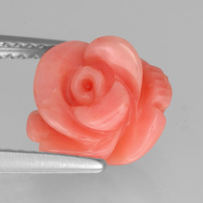 Corail rose naturelle forme fantaisie, 3,61 ct, opaque