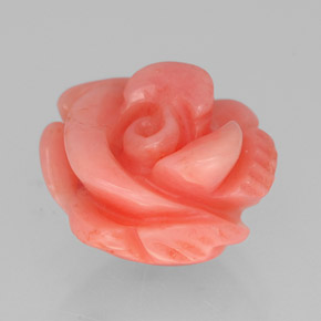 Corail rose naturelle forme fantaisie, 3,61 ct, opaque
