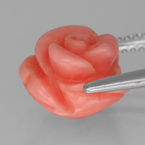 Corail rose naturelle forme fantaisie, 4,44 ct, opaque