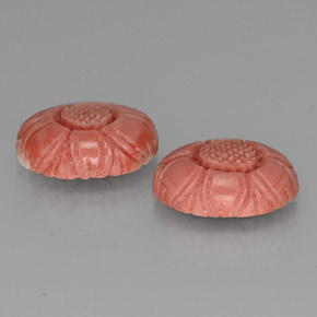 Achetez naturel 9,33ct rose corail gems, taille fleur, en provenance australie chez gemselect. en stock, livraison internationale!