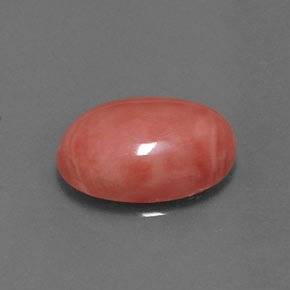 Corail Saumon naturelle Coupe ovale, 4.53 ct, Opaque
