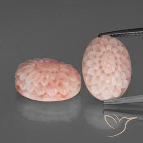 15.99ctw Naturel Rose moyen-léger Corail, Fantaisie, Opaque