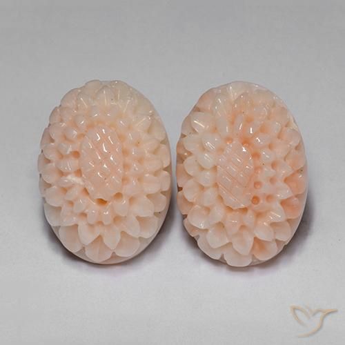 Shop natural 14.65ct Rose moyen Corail gems, Taille Fleur, from Taïwan at GemSelect. In stock, global shipping!