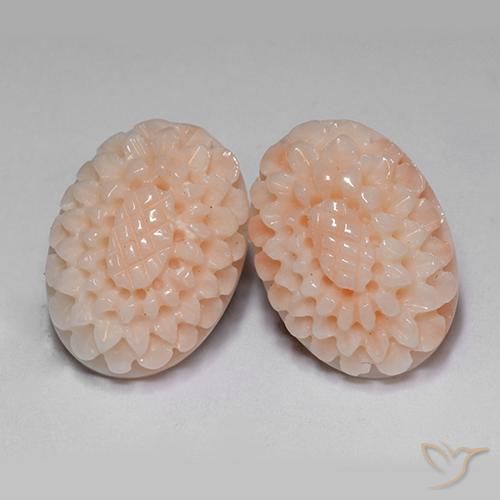 Shop natural 14.65ct Rose moyen Corail gems, Taille Fleur, from Taïwan at GemSelect. In stock, global shipping!