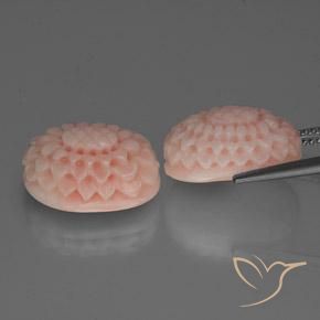 Shop natural 16.64ct Saumon Rose Corail gems, Fantaisie, from Taïwan at GemSelect. In stock, global shipping!