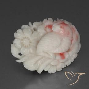 Corail rose naturelle forme fantaisie, 28,04 ct, opaque
