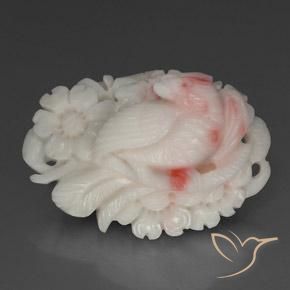 Corail rose naturelle forme fantaisie, 28,04 ct, opaque