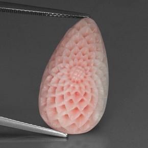 Corail rose naturelle forme fantaisie, 18,16 ct, opaque