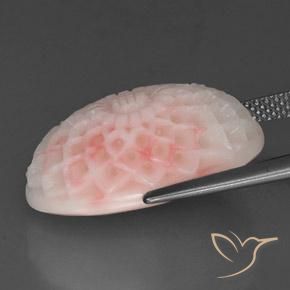 Corail rose naturelle forme fantaisie, 15,19 ct, opaque