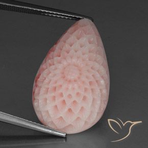 21.55ct Naturel Rose clair corail, Fantaisie, Opaque