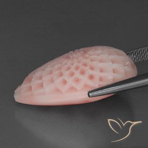 Corail Rose clair naturelle Fantaisie, 21.55 ct, Opaque